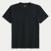 Franela Cooling Tee Negra Caballero Hollister