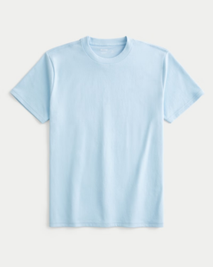 Franela Cooling Tee Azul Claro Hollister Caballero