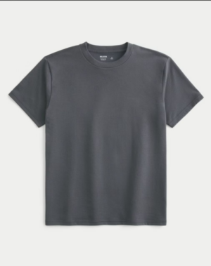 Franela Cooling Tee Gris Oscuro Hollister Caballero
