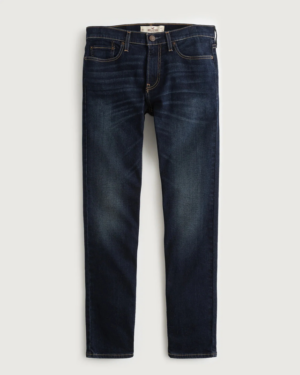 Pantalón Súper Skinny Azul Caballero Hollister
