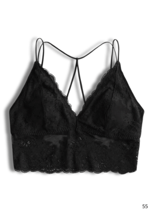 Bralette Negro De Encaje