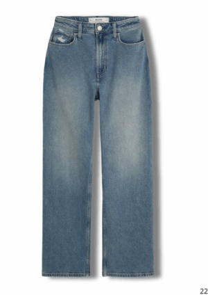 Jean Dad Liso Azul