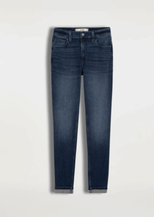 Súper Skinny Azul Oscuro Con Dobles Alto