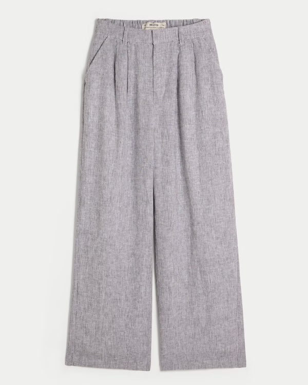 Pantalón Mezclilla de Lino a Rayas - Image 4
