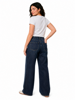 Alternative view of Holdago Azul Oscuro Baggy Curvy Ultra Alto