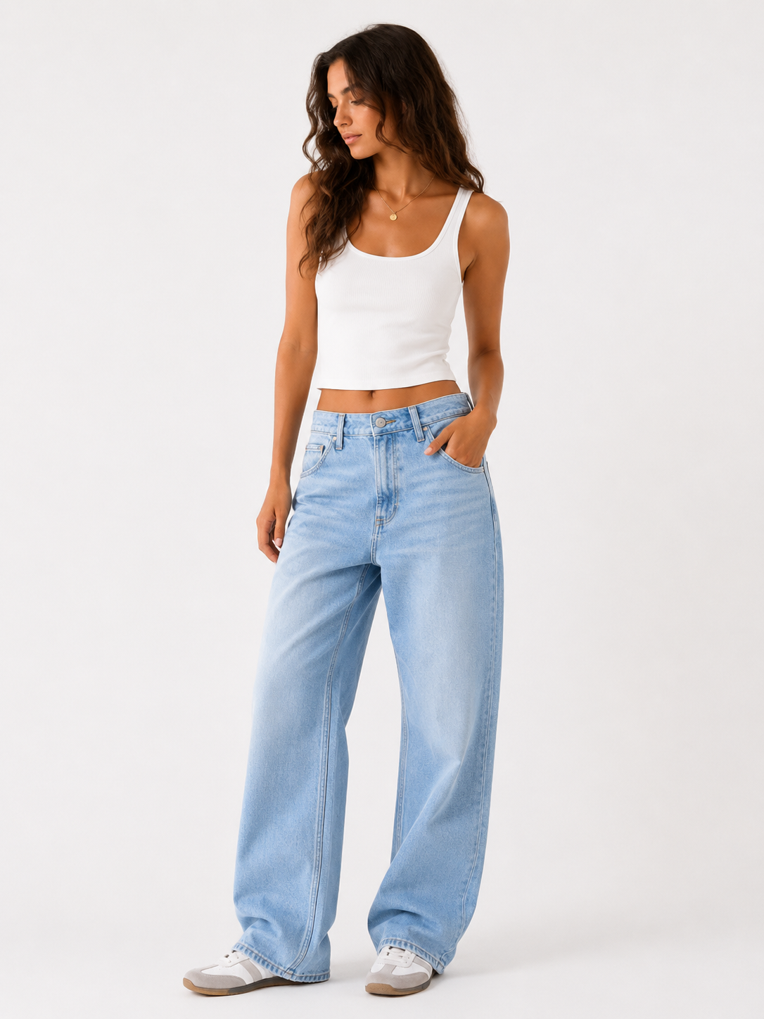 Baggy Azul Claro Curvy Ultra Alto
