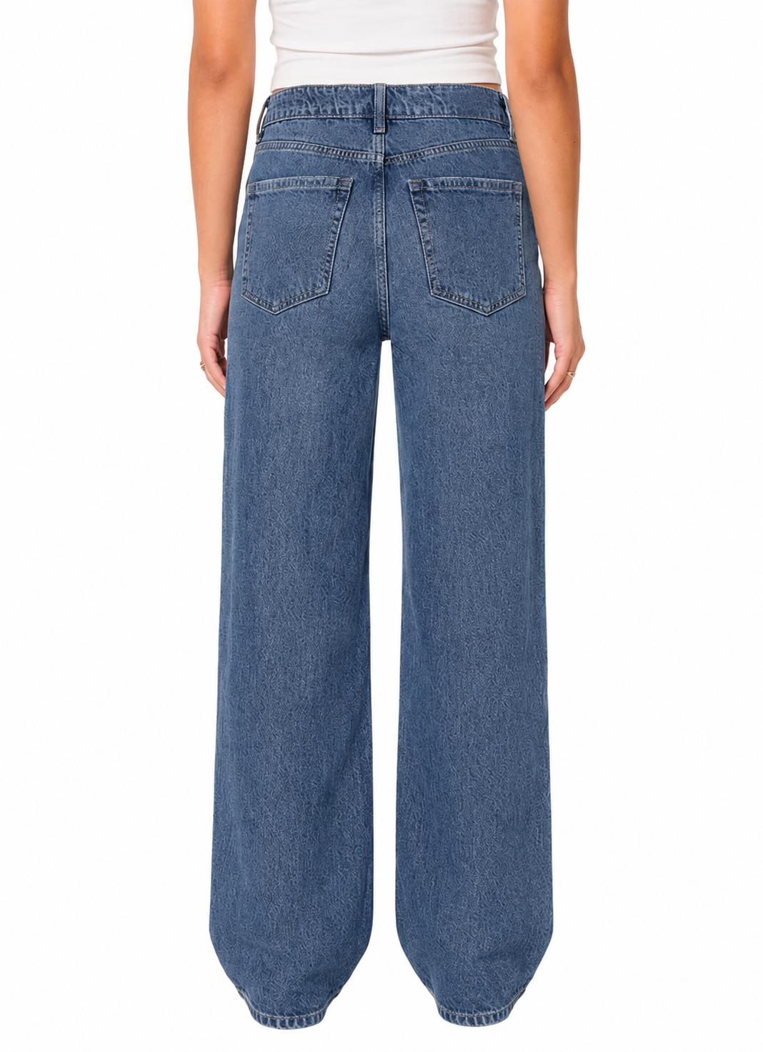 Pantalón Baggy Oscuro Azul Ultra Alto - Image 3