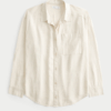 Camisa Beige Holgada Lino 53