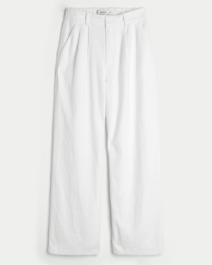 Pantalón De Lino Blanco