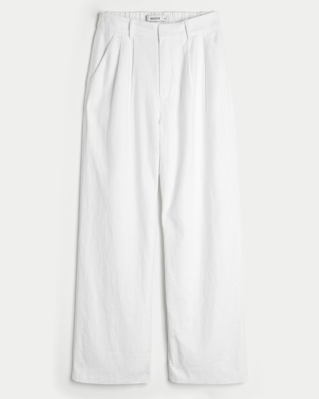 Pantalón De Lino Blanco