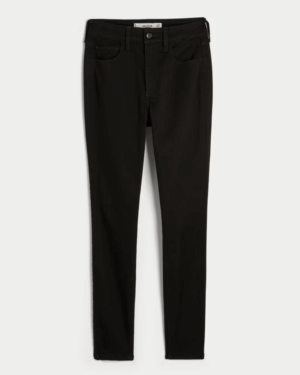 Súper Skinny Negro Liso Alto Con Curvas