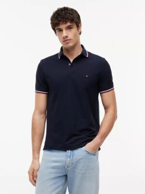 Chemise Unicolor con Ribete Tommy Hilfiger