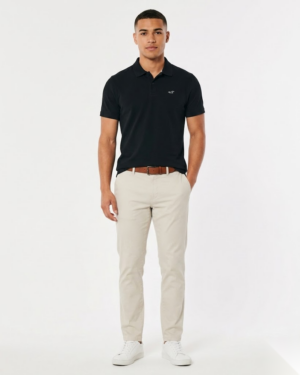 Alternative view of Chemise Hollister Negro con Icono Caballero