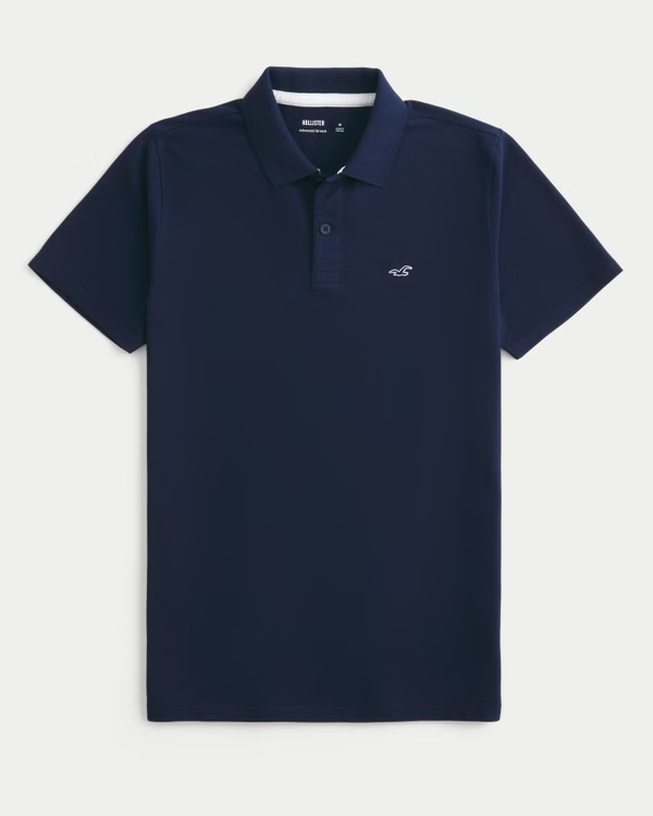 Chemise Hollister Azul Navy Con Icono