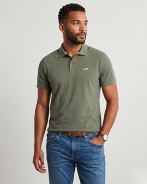 Alternative view of Chemise Hollister Verde Oliva Con Icono
