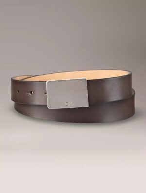 Correa Cinturón Semi-Cuero Marrón Calvin Klein